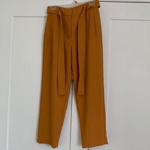 Aritzia Wilfred Tie Pant - mustard yellow